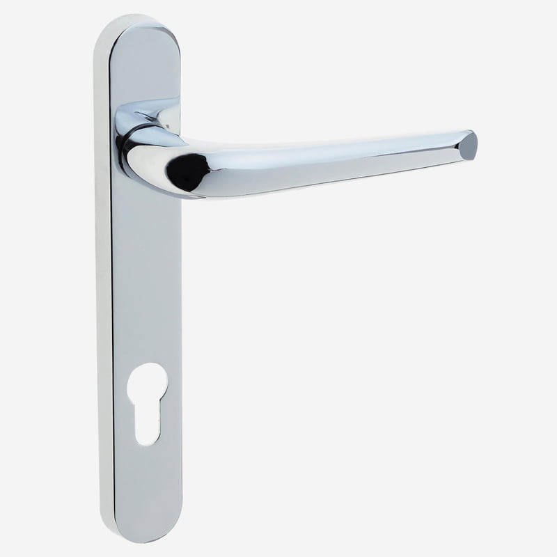 Apecs Sprung UPVC Door Handles 92mmPZ Distance Apecs Sprung UPVC Door Handles 92mmPZ Distance